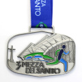 Fita para medalha de níquel em metal esportes com formato personalizado